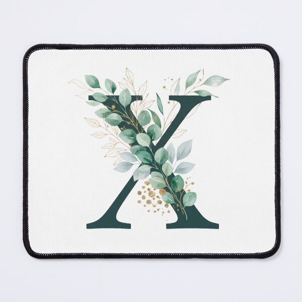 Item preview, Sage Green Botinical Letter X designed and sold by ITCHAWAWAA.