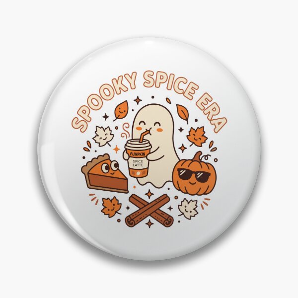 Item preview, Spooky Spice Era Cute Ghost Drinking Pumpkin Spice Latte Fall T-Shirt designed and sold by shaira6831.