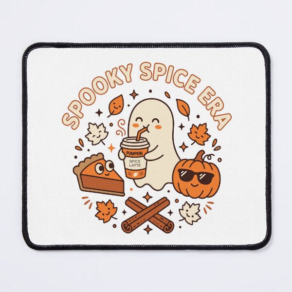 Item preview, Spooky Spice Era Cute Ghost Drinking Pumpkin Spice Latte Fall T-Shirt designed and sold by shaira6831.