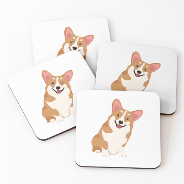 Item preview, Happy Sitting Corgi Head Tilt Dog Illustration designed and sold by svitlaarty.