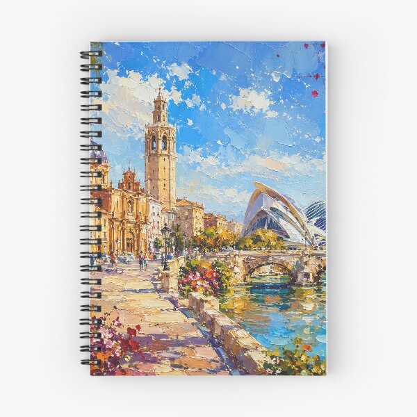 Item preview, Valencia, Spain – a painting of a summer day in this beautiful European city. designed and sold by GalleryKauffeld.