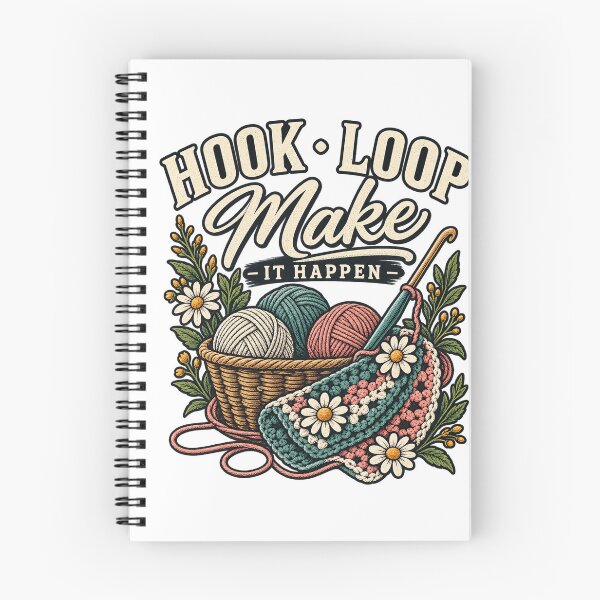 Item preview, Hook Loop Make Crochet Maker T-Shirt designed and sold by biwdrawing.