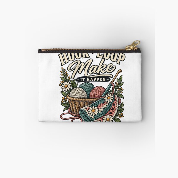 Item preview, Hook Loop Make Crochet Maker T-Shirt designed and sold by Bold Habit Co..