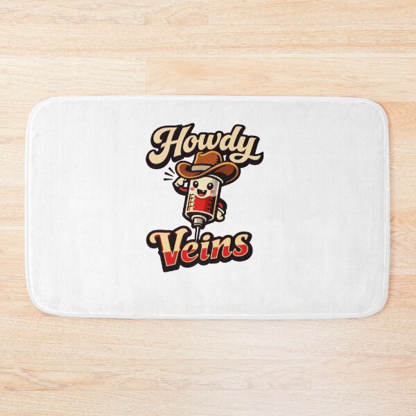 Artikelvorschau, Howdy Veins Retro Cowboy Phlebotomist entworfen und verkauft von Timeless Junction.