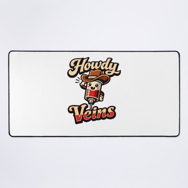 Item preview, Howdy Veins Retro Cowboy Phlebotomist designed and sold by Timeless Junction.
