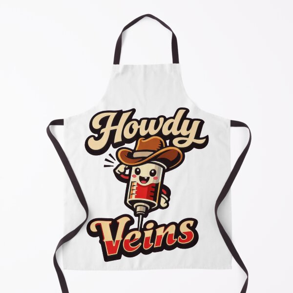 Item preview, Howdy Veins Retro Cowboy Phlebotomist designed and sold by Timeless Junction.