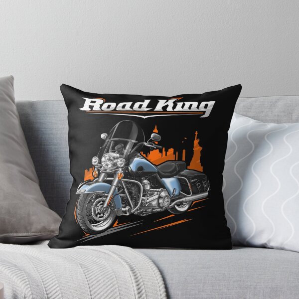 Item preview, Motorcycle Road King Classic FLHRC 2008 Suede Blue Pearl & Vivid Black for Motorcycle Riders designed and sold by MotoApparelHub.