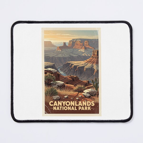 Item preview, Canyonlands National Park Vintage Travel Art designed and sold by Teelogic.