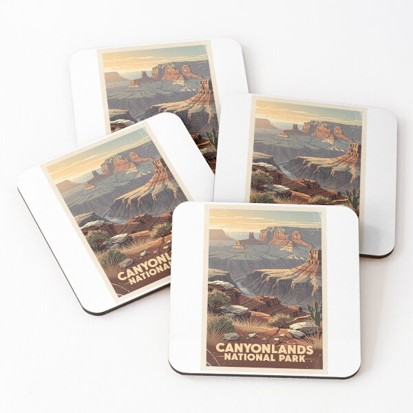 Item preview, Canyonlands National Park Vintage Travel Art designed and sold by Teelogic.