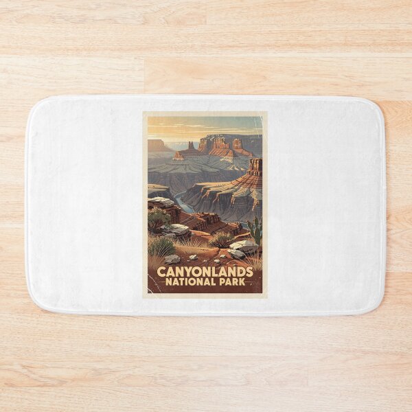 Item preview, Canyonlands National Park Vintage Travel Art designed and sold by Teelogic.