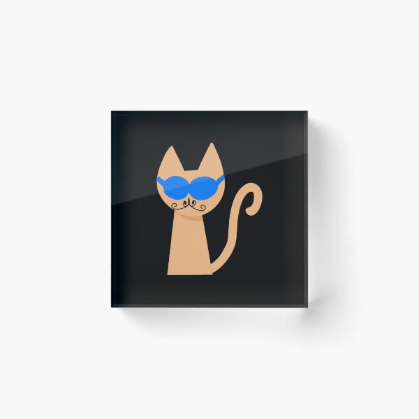 Item preview, Cool Cat with Sunglasses and Mustache designed and sold by SoyLamderma.