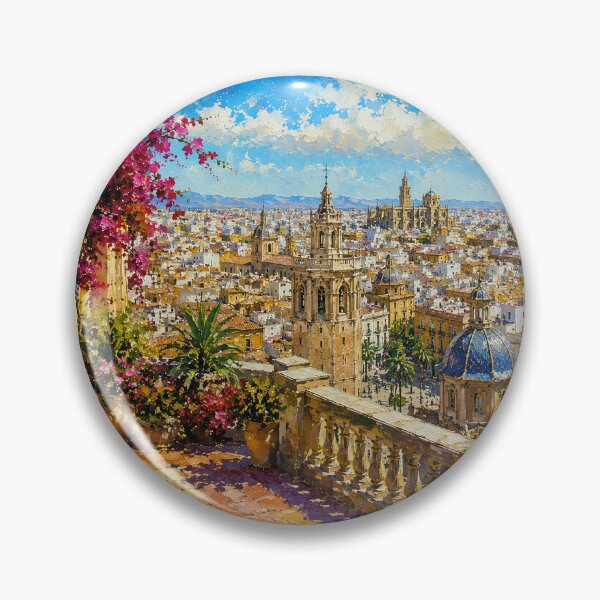 Item preview, A painting of Valencia, Spain – A Beautiful city in Europe. designed and sold by GalleryKauffeld.