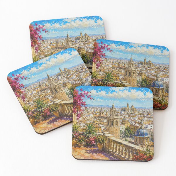 Item preview, A painting of Valencia, Spain – A Beautiful city in Europe. designed and sold by GalleryKauffeld.