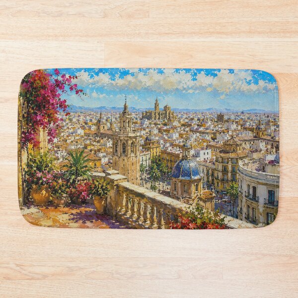 Item preview, A painting of Valencia, Spain – A Beautiful city in Europe. designed and sold by GalleryKauffeld.