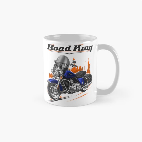 Item preview, Motorcycle Road King Classic FLHRC 2009 Black Ice & Blue Ice for Motorcycle Riders designed and sold by MotoApparelHub.