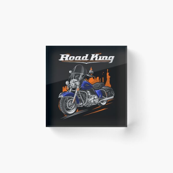 Item preview, Motorcycle Road King Classic FLHRC 2009 Black Ice & Blue Ice for Motorcycle Riders designed and sold by MotoApparelHub.