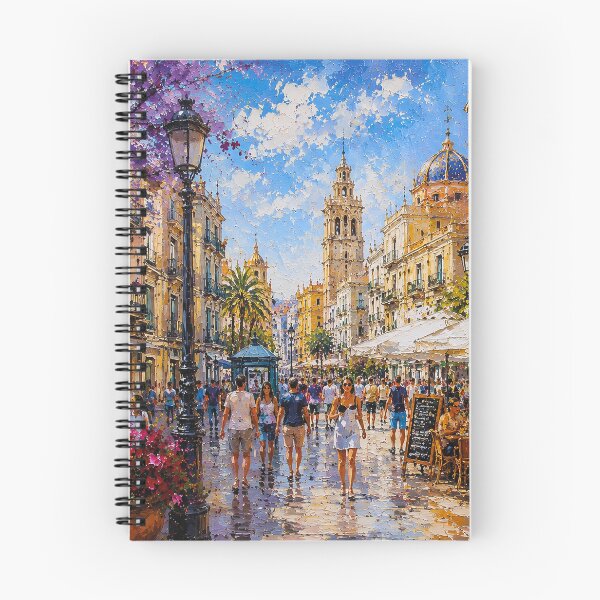 Item preview, Valencia, Spain – a painting of a summer day in this beautiful European city. designed and sold by GalleryKauffeld.