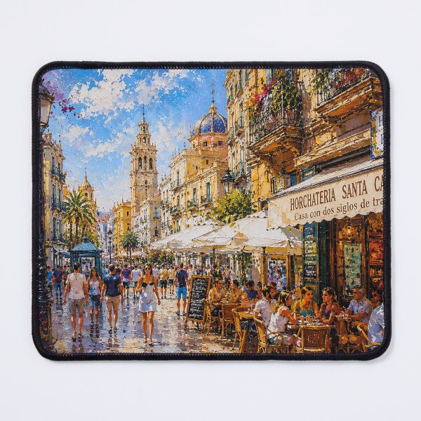 Item preview, Valencia, Spain – a painting of a summer day in this beautiful European city. designed and sold by GalleryKauffeld.