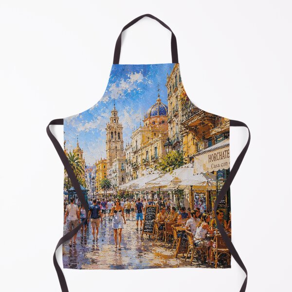 Item preview, Valencia, Spain – a painting of a summer day in this beautiful European city. designed and sold by GalleryKauffeld.
