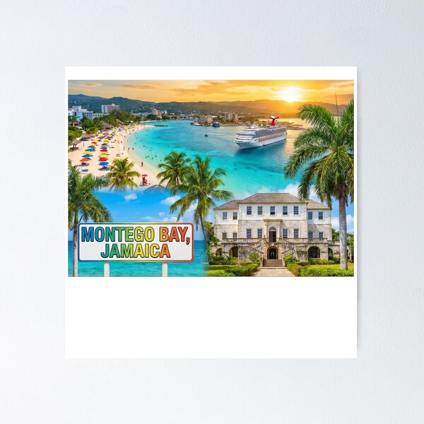 Item preview, Photorealistic Montego Bay Jamaica Souvenir Gift for Tourists designed and sold by MichaeIRellov.
