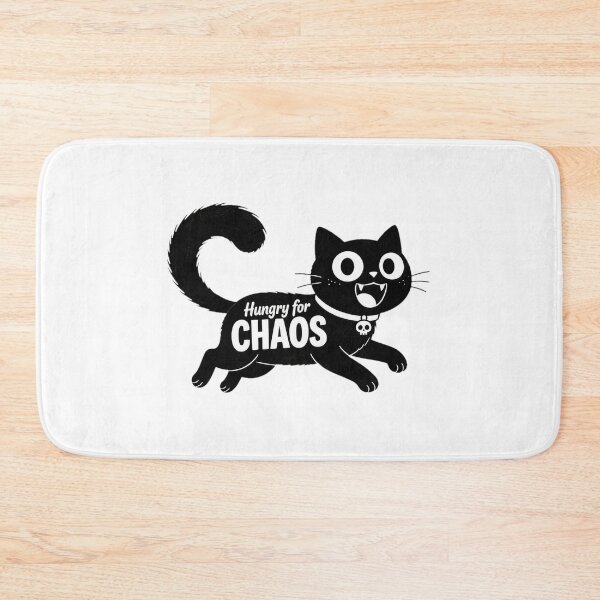 Item preview, Hungry for CHAOS Black Cat Mischief Design designed and sold by SoyLamderma.