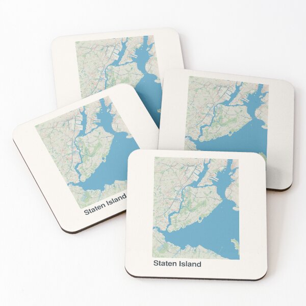 Item preview, Staten Island Minimalistic Map Art designed and sold by MapsNerd.