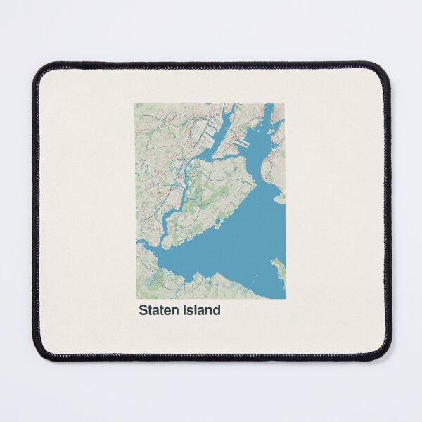 Item preview, Staten Island Minimalistic Map Art designed and sold by MapsNerd.