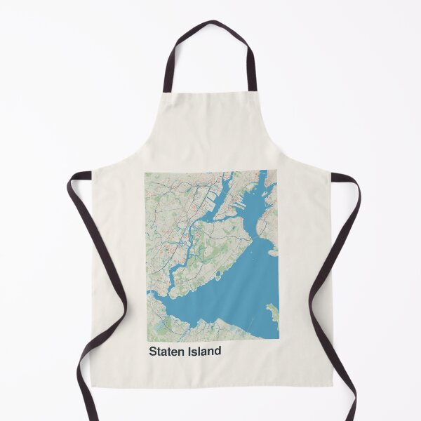 Item preview, Staten Island Minimalistic Map Art designed and sold by MapsNerd.