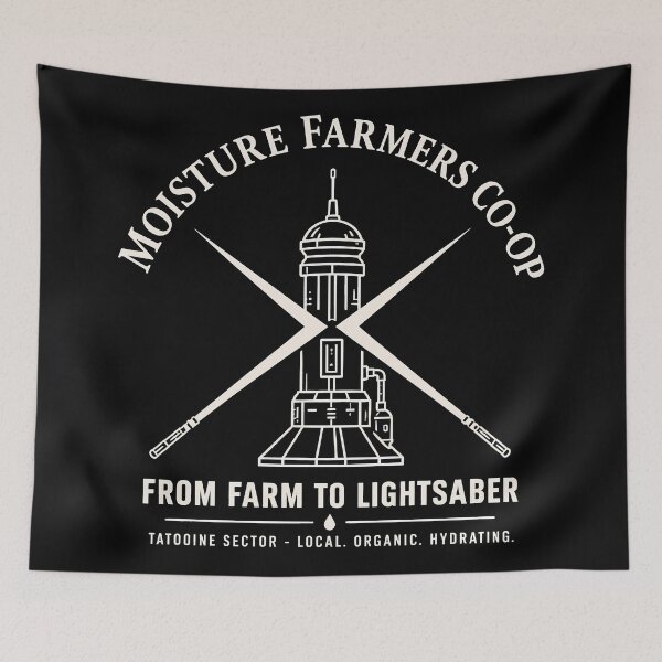 Item preview, "Farm to Lightsaber" Moisture Co-op T-Shirt designed and sold by agearb.