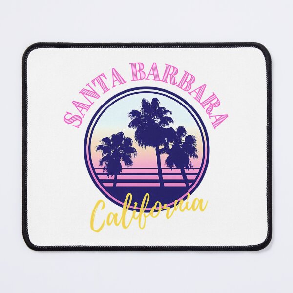 Item preview, Santa Barbara California - Retro Sunset And Palm Trees Design designed and sold by baersylvie.