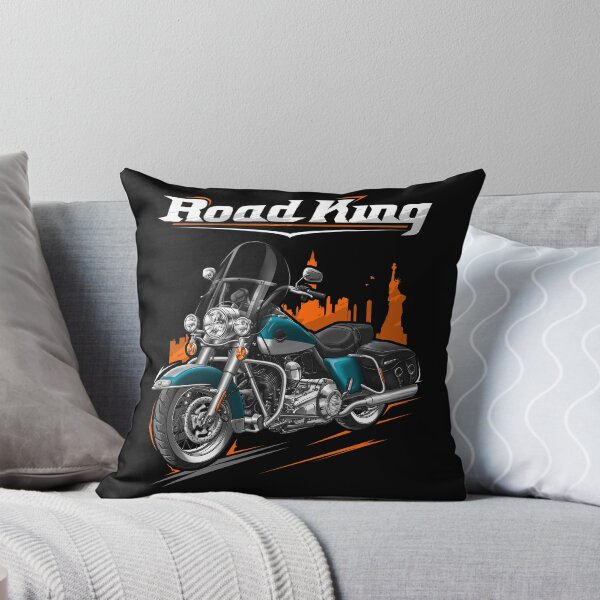 Item preview, Motorcycle Road King Classic FLHRC 2009 Deep Turquoise & Antique White for Motorcycle Riders designed and sold by MotoApparelHub.