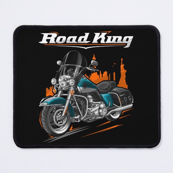 Item preview, Motorcycle Road King Classic FLHRC 2009 Deep Turquoise & Antique White for Motorcycle Riders designed and sold by MotoApparelHub.