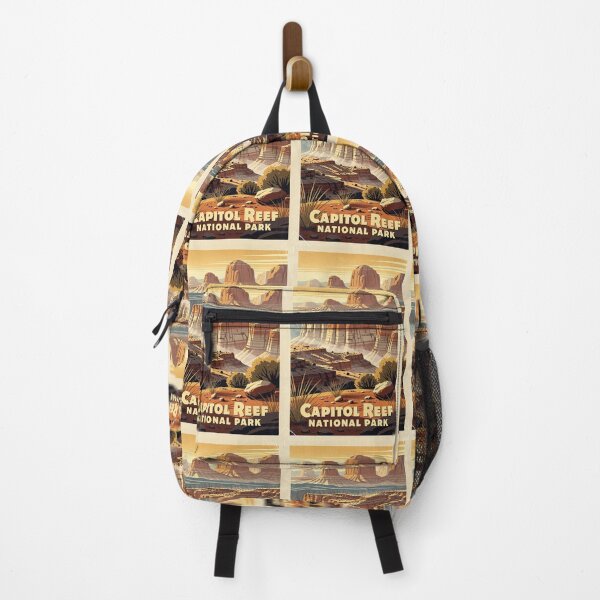 Item preview, Capitol Reef National Park Vintage Travel Art designed and sold by Teelogic.