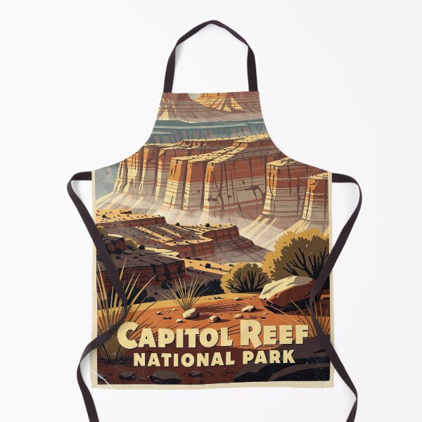 Item preview, Capitol Reef National Park Vintage Travel Art designed and sold by Teelogic.