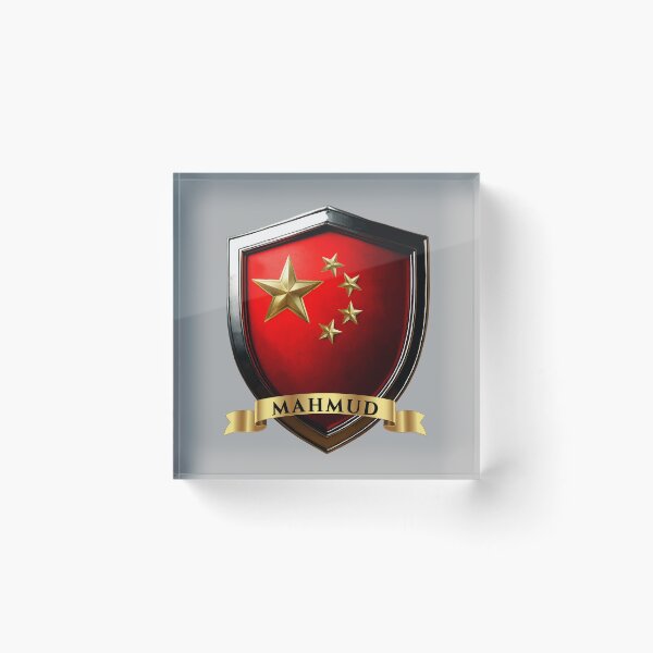 Item preview, Mahmud Chinese Heritage Crest Shield designed and sold by Highlandkings.