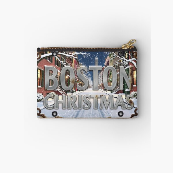 Item preview, Boston Christmas Retro Holiday Souvenir Plate designed and sold by The Souvenir Dept..