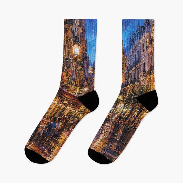 Item preview,  Valencia by night painting, Spain – A Beautiful city in Europe. designed and sold by GalleryKauffeld.