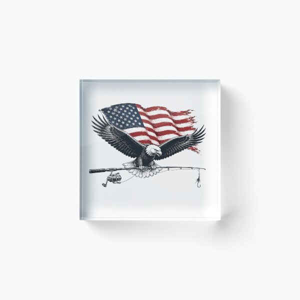 Artikelvorschau, Lake America – Patriotisches Angeln & Vintage Americana entworfen und verkauft von MR-HOOBY.