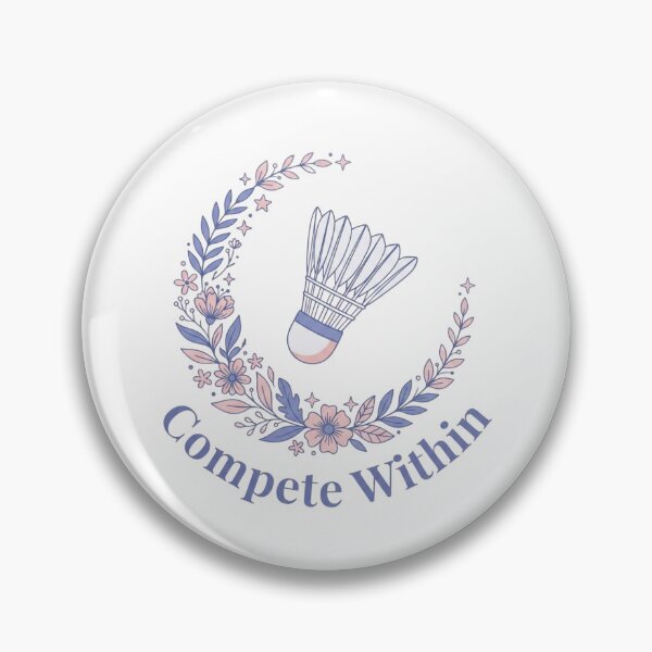 Item preview, Compete Within - Badminton Design designed and sold by RunningWhiskers.