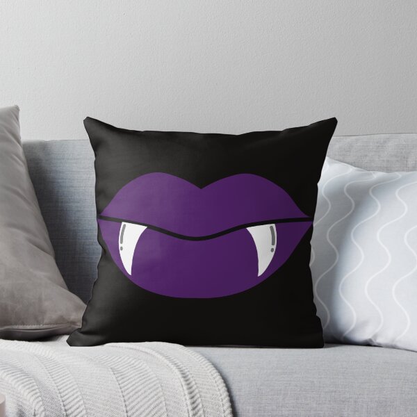 Item preview, Purple Vampire Lips with Fangs Halloween Design designed and sold by Tanapan2529.