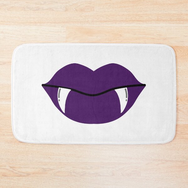 Item preview, Purple Vampire Lips with Fangs Halloween Design designed and sold by Tanapan2529.