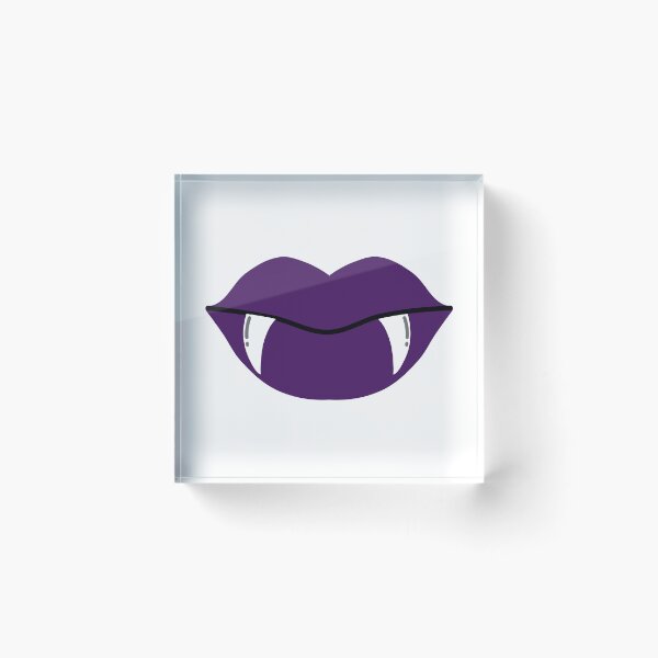Item preview, Purple Vampire Lips with Fangs Halloween Design designed and sold by Tanapan2529.