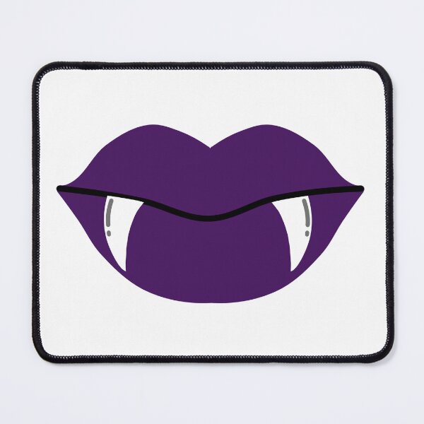 Item preview, Purple Vampire Lips with Fangs Halloween Design designed and sold by Tanapan2529.