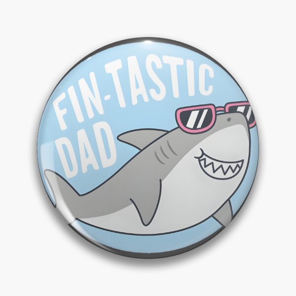 Item preview, Fintastic Dad Funny Shark With Sunglasses Pun | Cool Ocean Humor Gift For Fathers Day | ⭐⭐⭐⭐⭐ Best Seller designed and sold by angeldustartist.