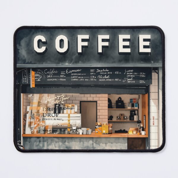 Item preview, Coffee Shop designed and sold by KapowStickers.