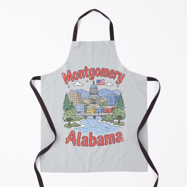 Item preview, Montgomery Alabama Cute Colorful Cityscape designed and sold by HowToCanadian.