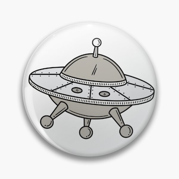 Item preview, (Vintage Sci-Fi): Vintage Alien UFO Spacecraft Outline designed and sold by BUTTER7FLY.