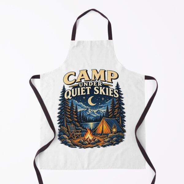 Item preview, Camp Under Quiet Skies Night Camping T-Shirt designed and sold by Bold Habit Co..