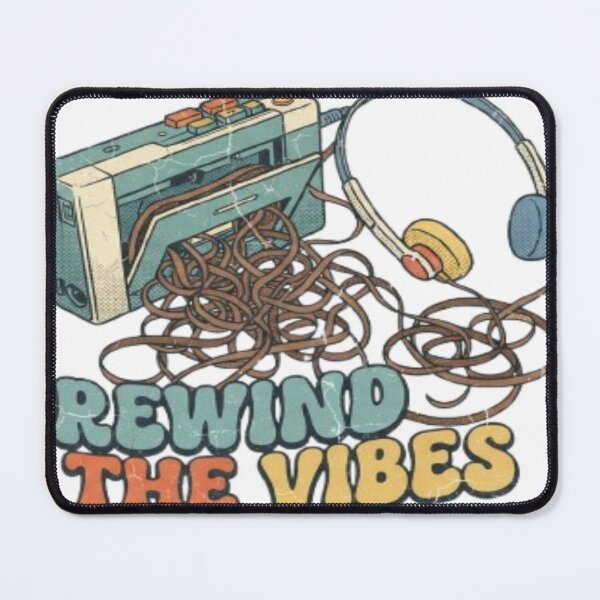 Item preview, Rewind The Vibes Retro Cassette Tape designed and sold by FABIOLA1970.