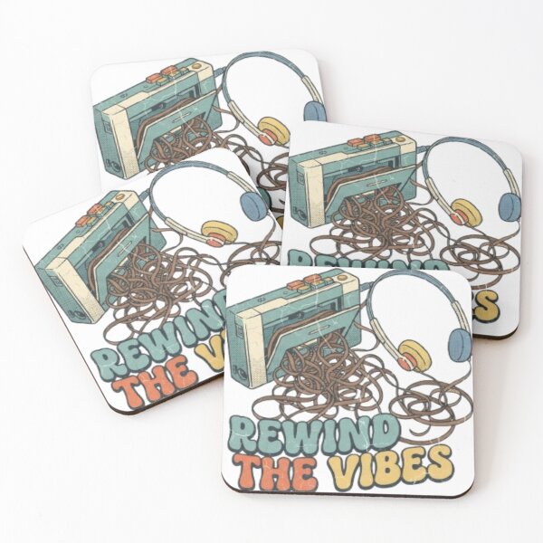 Item preview, Rewind The Vibes Retro Cassette Tape designed and sold by FABIOLA1970.